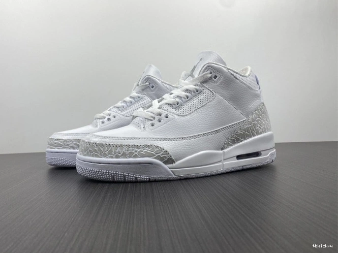 Cheap TBK Retro Air 'Triple 3 Jordan White' PS 429487-111 0717